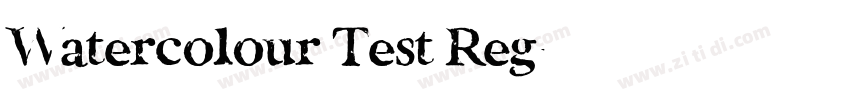 Watercolour Test Reg字体转换 Watercolour Test Reg字体转换